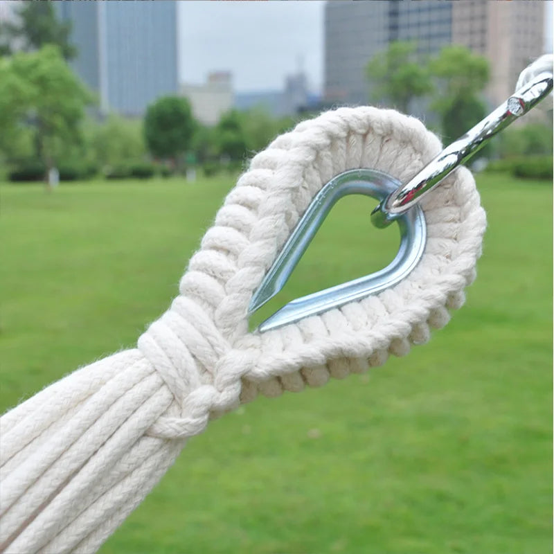 Large Brazilian Macrame Hammock Swing-4