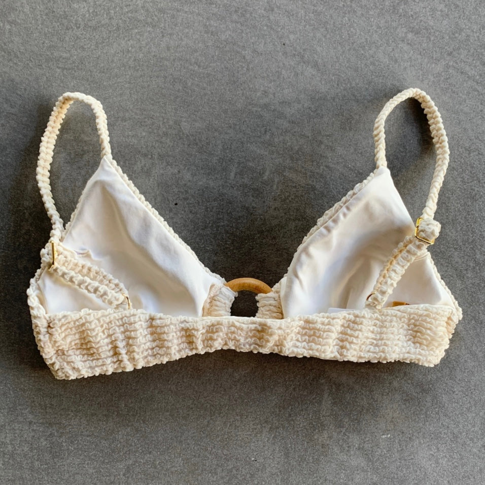 Pearl Textured Agatha Bikini Top-1